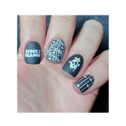 UberChic Beauty Halloween-09 Stamping Plate Dark Gray