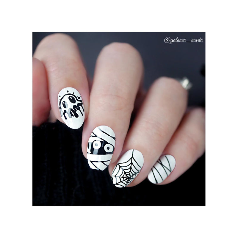 UberChic Beauty Halloween-10 Stamping Plate Gray