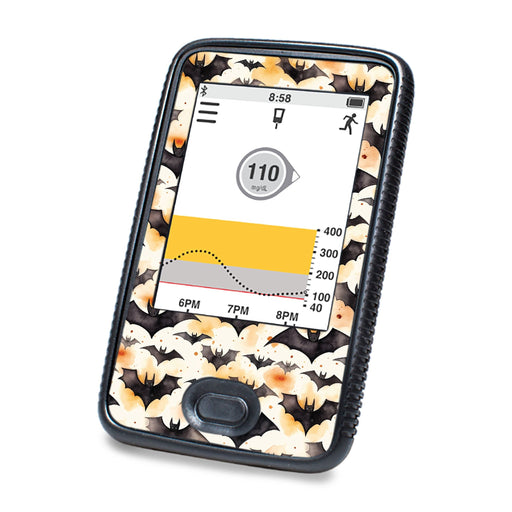 Peelz Halloween Bats DEXCOM G6 Touchscreen Receiver Peelz/Stickers White Smoke
