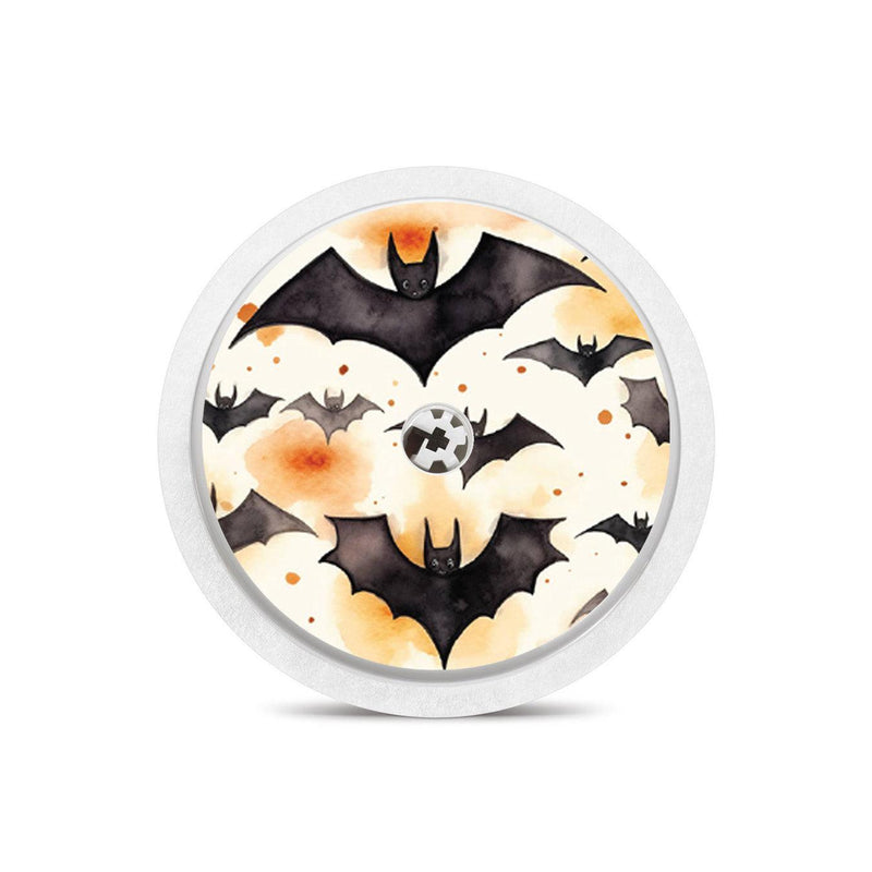 Peelz Halloween Bats Freestyle Libre 2 Peelz/Stickers White Smoke Sensor Only
