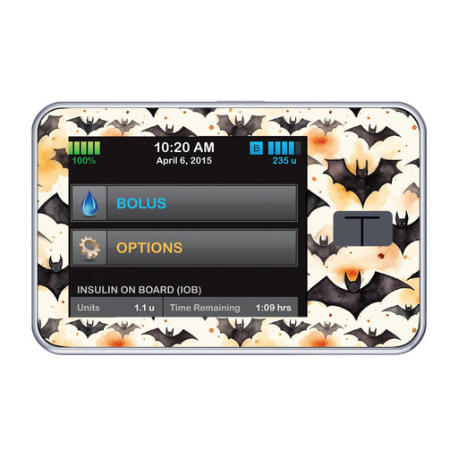 Peelz Halloween Bats for Tandem t:slim Peelz/Stickers Black