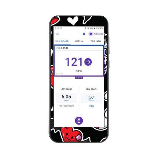 Peelz Halloween Valentine Sticker for Omnipod® 5 Controller – Pump Peelz Peelz/Stickers White Smoke