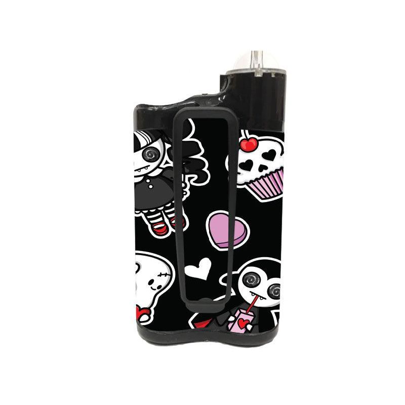 Peelz Halloween Valentine for Medtronic MiniMed 770G & 780G Peelz/Stickers Black Back and Clip Peelz