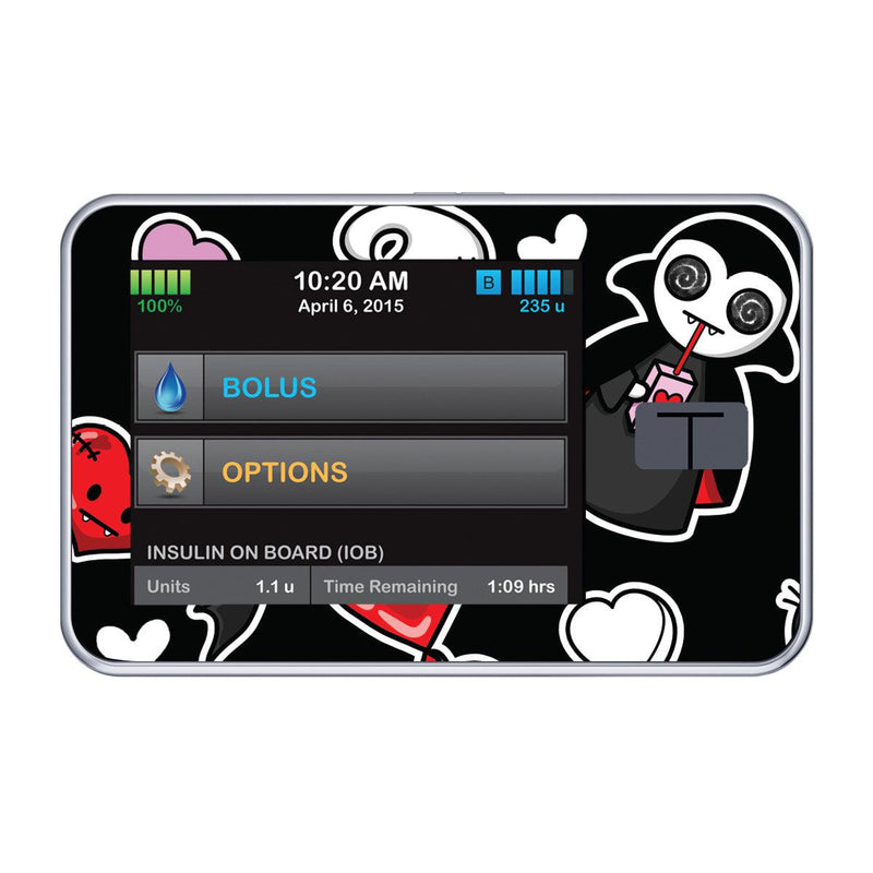 Peelz Halloween Valentine for Tandem t:slim Peelz/Stickers Black