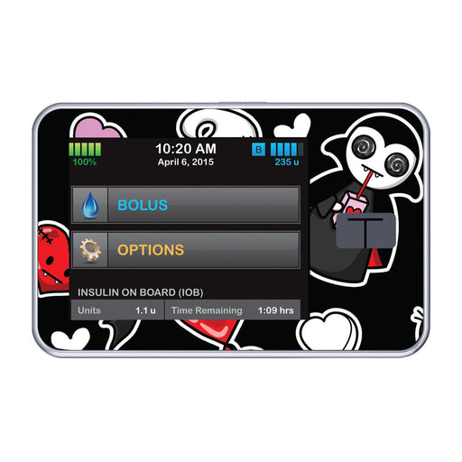 Peelz Halloween Valentine for Tandem t:slim Peelz/Stickers Black