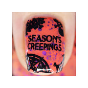 UberChic Beauty Haunted Snow Stamping Plate Dark Salmon