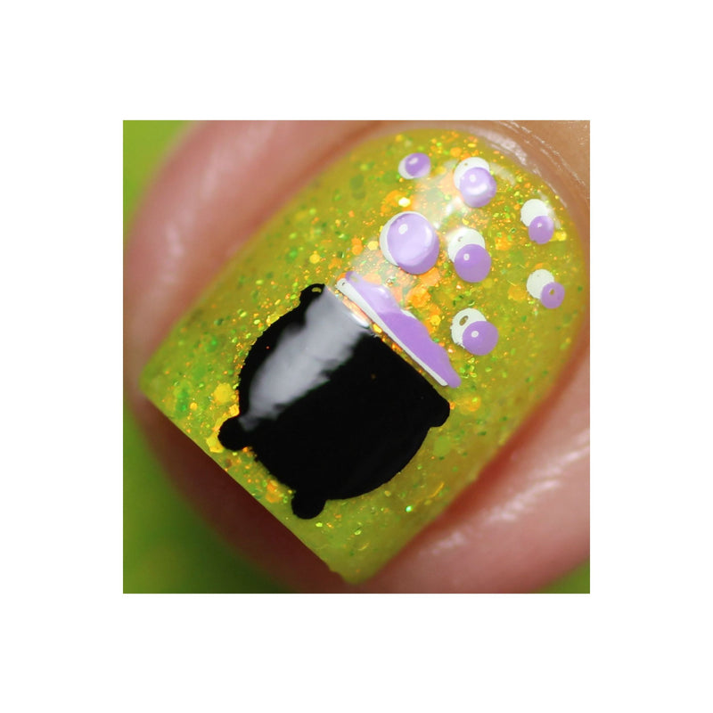 UberChic Beauty Halloween-05 Stamping Plate Dark Goldenrod