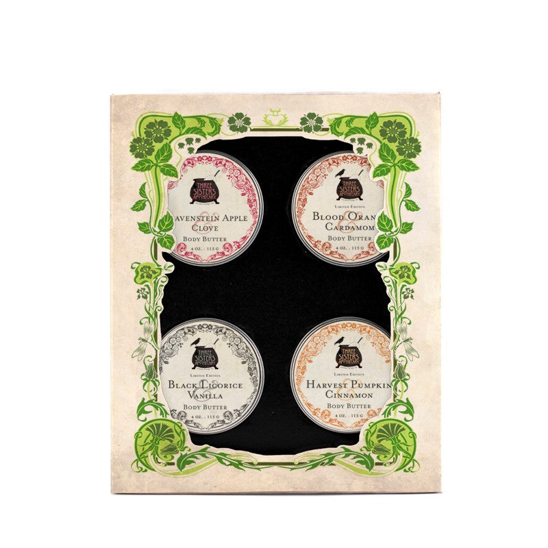 Soap Cauldron Boxed Gift Set Body Butter Sampler Body Butter Black Halloween