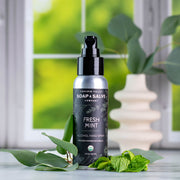 Chagrin Valley Soap & Salve Hand Spray: Fresh Mint Hand Sanitizer Gray 2 fl oz Spray Bottle