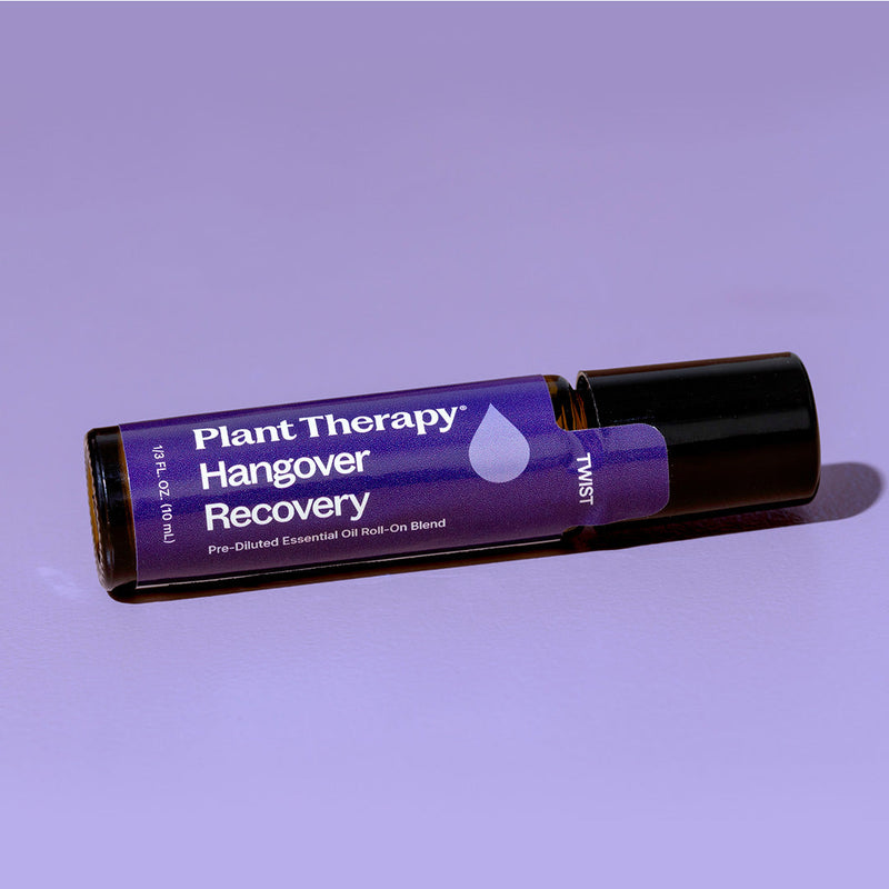 Plant Therapy Hangover Recovery Pre-Diluted Roll-On Essential Oil Light Steel Blue 10 mL
