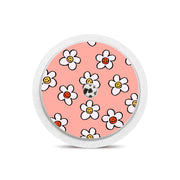 Peelz Happy Flowers Freestyle Libre 2 Peelz/Stickers White Smoke Sensor Only