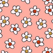 Peelz Happy Flowers Sticker for Tandem t:slim Peelz/Stickers Light Pink