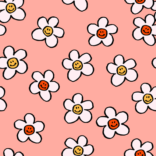 Peelz Happy Flowers Sticker for Tandem t:slim Peelz/Stickers Light Pink
