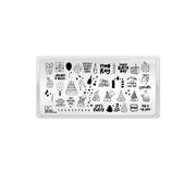 UberChic Beauty Happy Birthday Stamping Plate Lavender