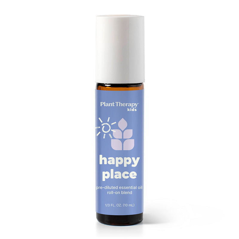 Plant Therapy Happy Place Essential Oil Pre-Diluted Roll-On Essential Oil White Smoke 10 mL