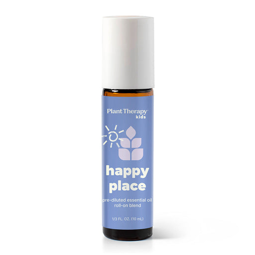 Plant Therapy Happy Place Essential Oil Pre-Diluted Roll-On Essential Oil White Smoke 10 mL