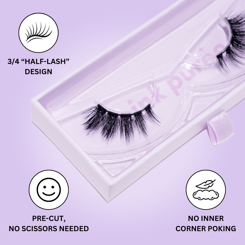 Pink Purée Harajuku Faux Mink Lashes Thistle