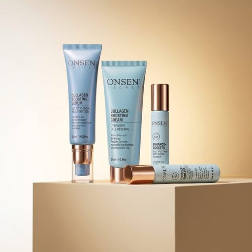 Onsen Secret Harmony In Radiance Out Routine Kit Skin Care Sets White Smoke 10gr PM Boost  + 30ml Serum + 50ml Cream,20gr AM+PM Boost  + 20ml Serum + 25ml Cream