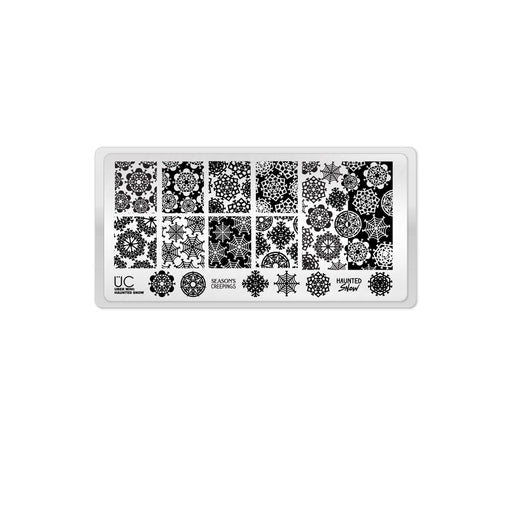 UberChic Beauty Haunted Snow Stamping Plate Light Gray