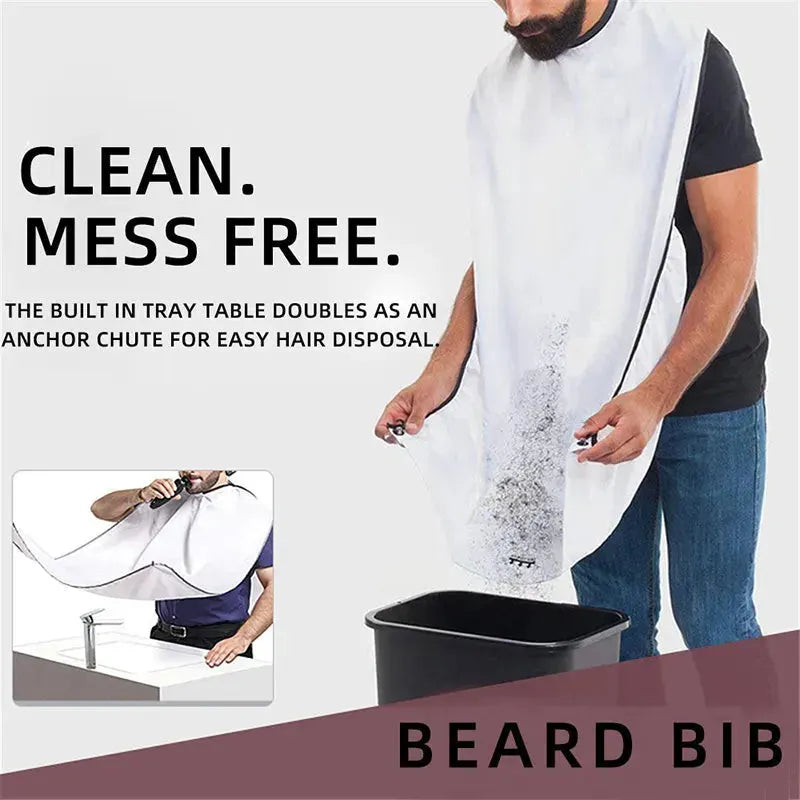 Vida Smart Vida Smart Beard Care Trimmer Hair Shave Apron Beard Trimmer Lavender Black,White