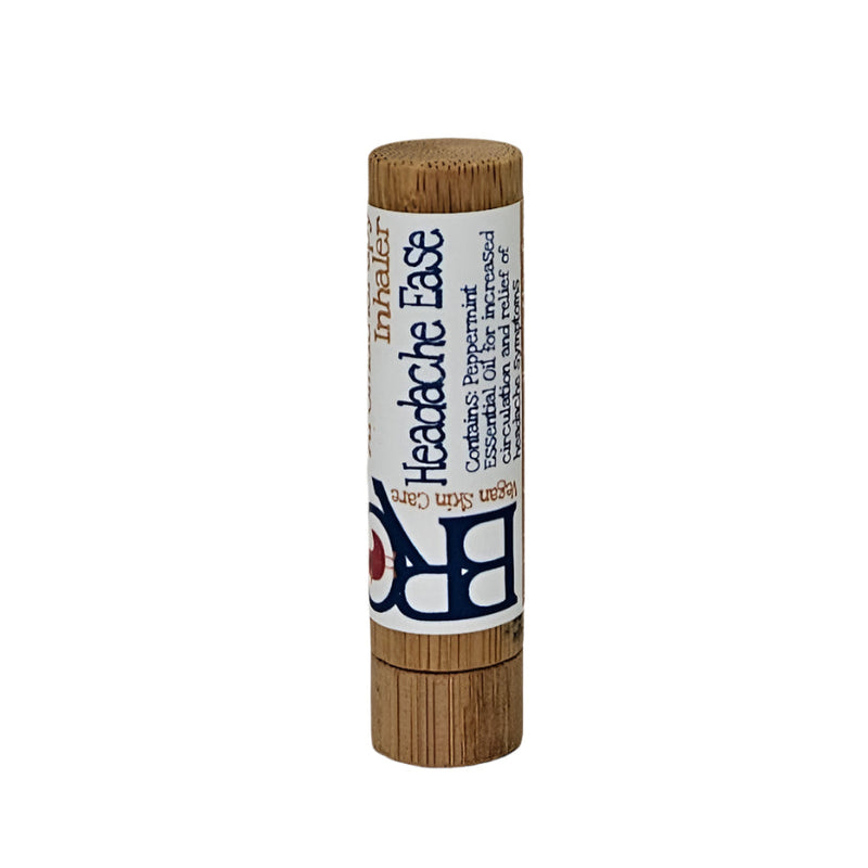 By Robin Creations Headache Ease Aromatherapy Inhaler Aromatherapy Dark Gray Bamboo (100% Plastic-Free & Zero Waste)
