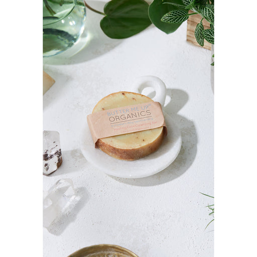 Butter Me Up Organics Healing Organic Facial Bar / Frankincense and Myrrh / Turmeric / Organic Face Wash / Organic Facial Cleanser / Face Cleanser / Cleansing Bar Face Light Gray Healing Organic Facial Bar