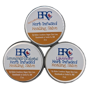 By Robin Creations Herb-Infused Healing Salve & First Aid Balm First Aid Gray 2 oz Tin / LemongrassEucalyptus,2 oz Tin / Lavender,2 oz Tin / Unscented,4 oz Tin / LemongrassEucalyptus,4 oz Tin / Lavender,4 oz Tin / Unscented,8 oz Glass Jar / LemongrassEucalyptus,8 oz Glass Jar / Lavender,8 oz Glass Jar / Unscented