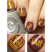 UberChic Beauty Hello Fall & Pumpkin Spice-02 Stamping Plate Tan