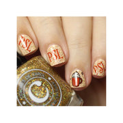 UberChic Beauty Hello Fall & Pumpkin Spice-02 Stamping Plate Tan
