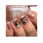 UberChic Beauty Hello Fall & Pumpkin Spice-02 Stamping Plate Rosy Brown