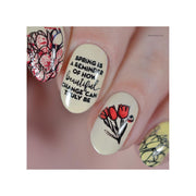 UberChic Beauty Hello Spring Stamping Plate Rosy Brown