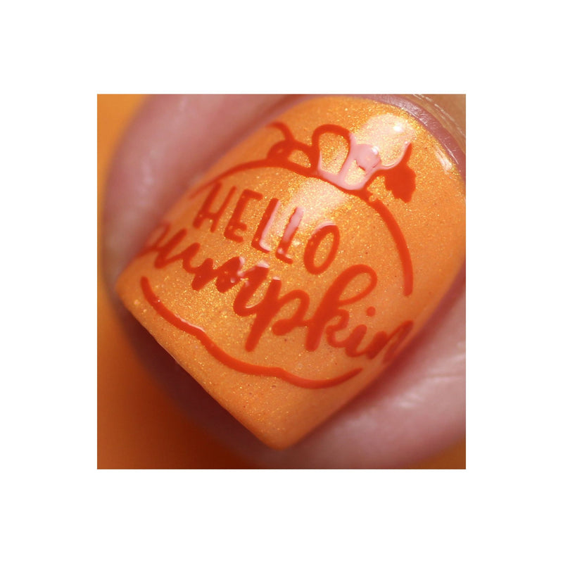 UberChic Beauty Hello Fall & Pumpkin Spice Stamping Plate Chocolate