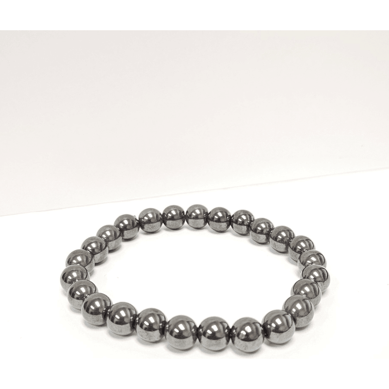 ZAQ Skin & Body Hematite Bracelet - Grounding White Smoke 6mm,8mm,10mm