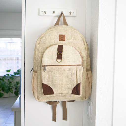 Love of Earth Co. Hemp Backpack White Smoke
