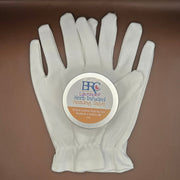 By Robin Creations Intense Herb-Infused Healing Balm + Cotton Gloves Set - Adult & Children Sizes Accessories & Containers Dim Gray 2oz Tin of Herb-Infused Healing Balm / Lemongrass Eucalyptus / Adult (Medium/Large),2oz Tin of Herb-Infused Healing Balm / Lemongrass Eucalyptus / Children (Small/ExtraSmall),2oz Tin of Herb-Infused Healing Balm / Soothing Lavender / Adult (Medium/Large),