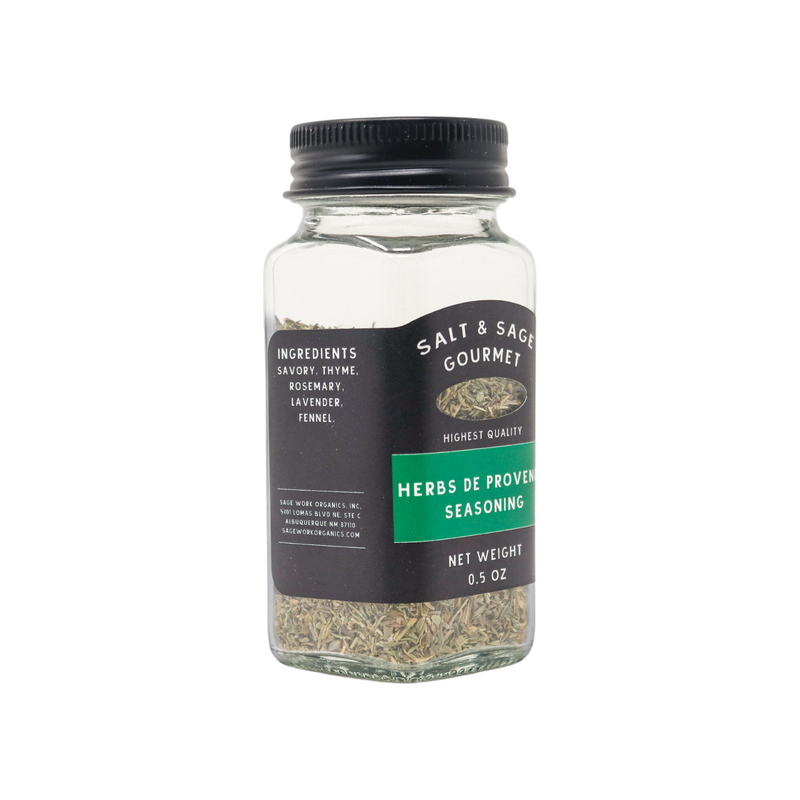 SageWork Organics Herbs de Provence – Classic French Herb Blend White Smoke
