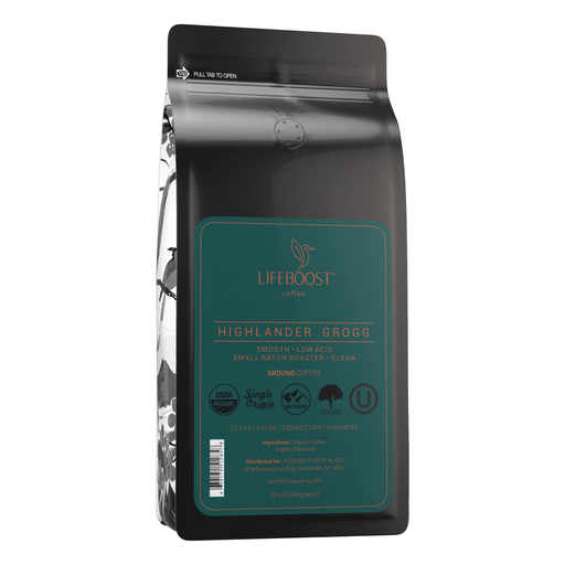 Lifeboost Coffee Highlander Grogg Flavored Coffee Dark Slate Gray Ground / 1