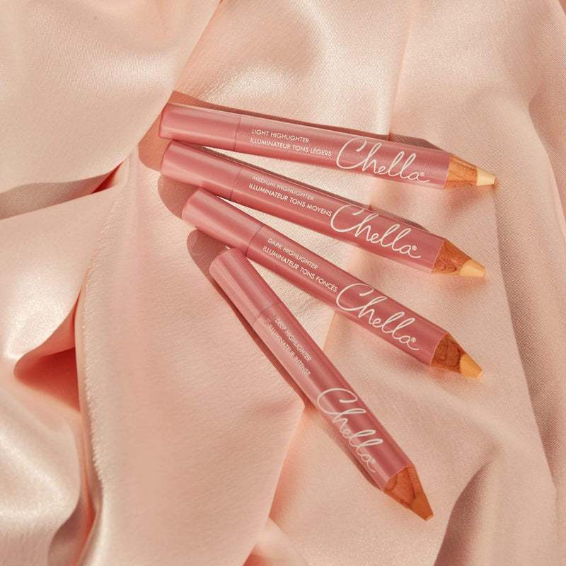 Chella highlighter pencil Brow & Eye Tan Light,Medium,Dark,Deep