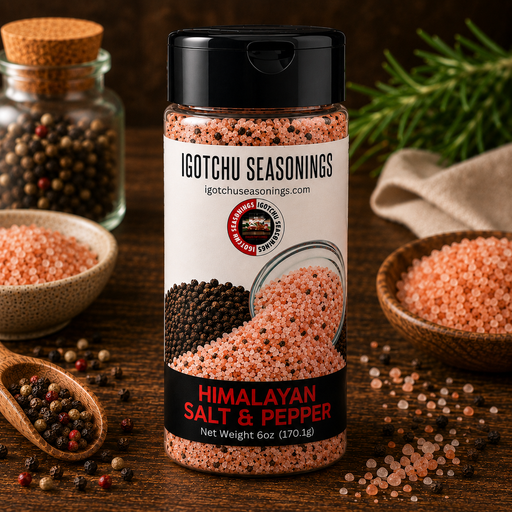 Igotchu Seasonings Igotchu Himalayan Salt & Pepper seasoning Seasonings & Spices Black 5.5 oz,8 oz