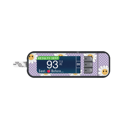 Peelz Hippie Halloween Sticker for Bayer Contour Next Glucometer Peelz/Stickers White Smoke