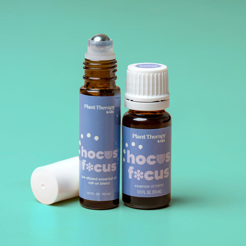 Plant Therapy Hocus Focus Essential Oil Blend Essential Oil Medium Aquamarine 10 mL