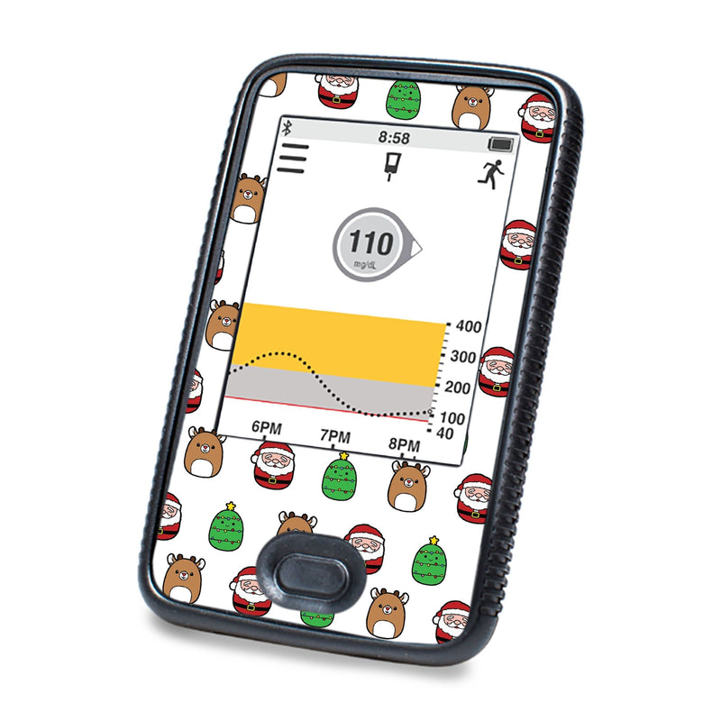 Peelz Holiday Squishies DEXCOM G6 Touchscreen Receiver Peelz/Stickers White Smoke