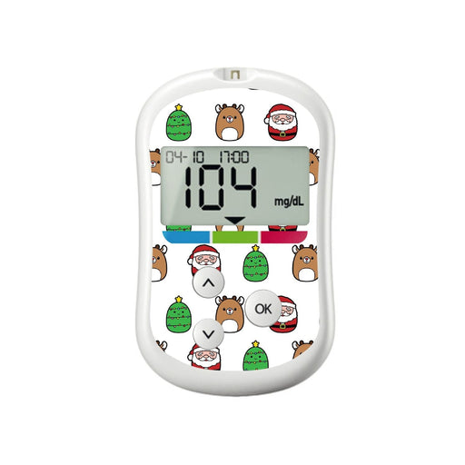 Peelz Holiday Squishies for OneTouch Verio Flex Glucometer Peelz/Stickers White Smoke