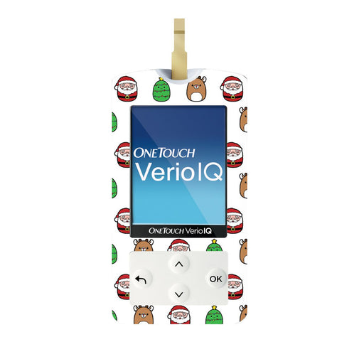 Peelz Holiday Squishies for OneTouch Verio IQ Glucometer Peelz/Stickers White Smoke