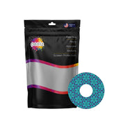 Peelz Holiday Stars Patch Tape Designed for the FreeStyle Libre 3 Plus & Lingo Patch Medical Tape White Smoke 12-Pack (Set of 12 Patches)