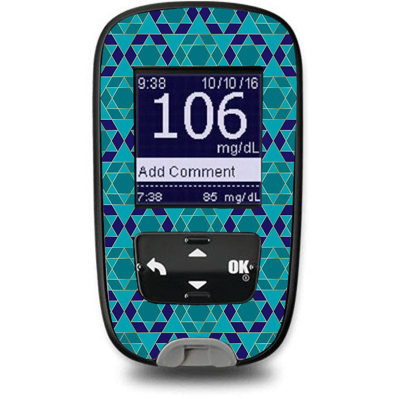 Peelz Holiday Stars Sticker for the Accu-Chek Guide Glucometer Peelz/Stickers White Smoke