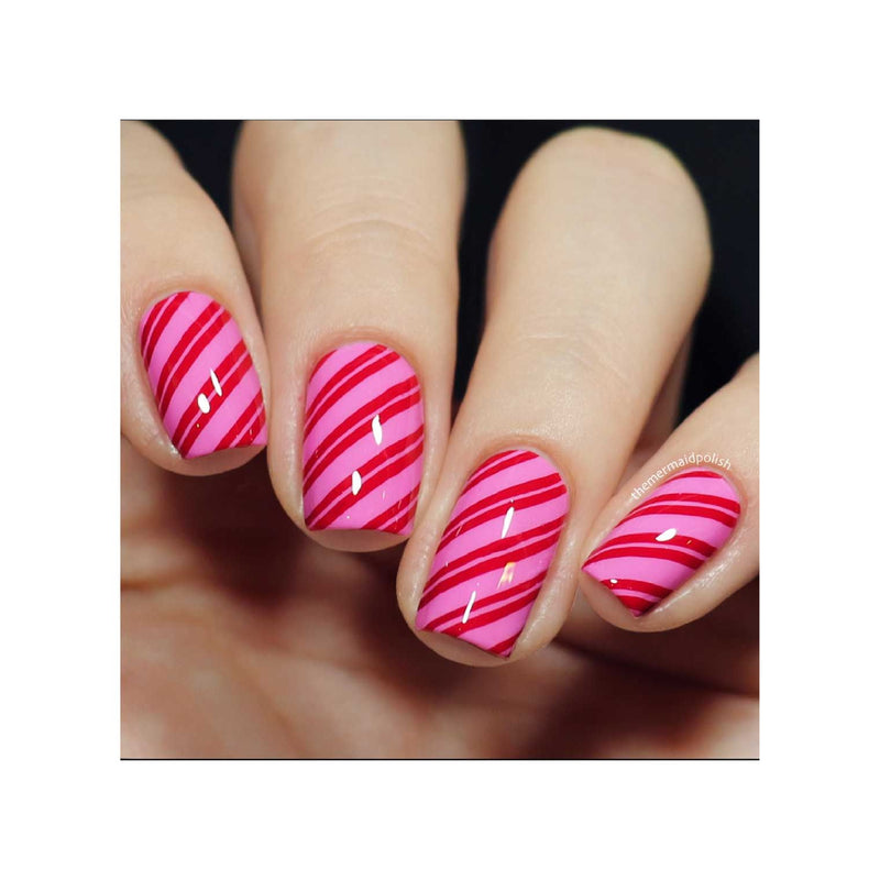 UberChic Beauty Holiday Jingle, (Christmas-03) Stamping Plate Rosy Brown