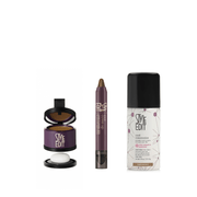 Style Edit Travel Size Root Concealer Spray, Stick and Powder Trio Light Gray Light Brown