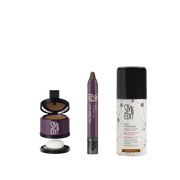 Style Edit Travel Size Root Concealer Spray, Stick and Powder Trio Light Gray Black,Dark Brown,Medium Brown,Light Brown