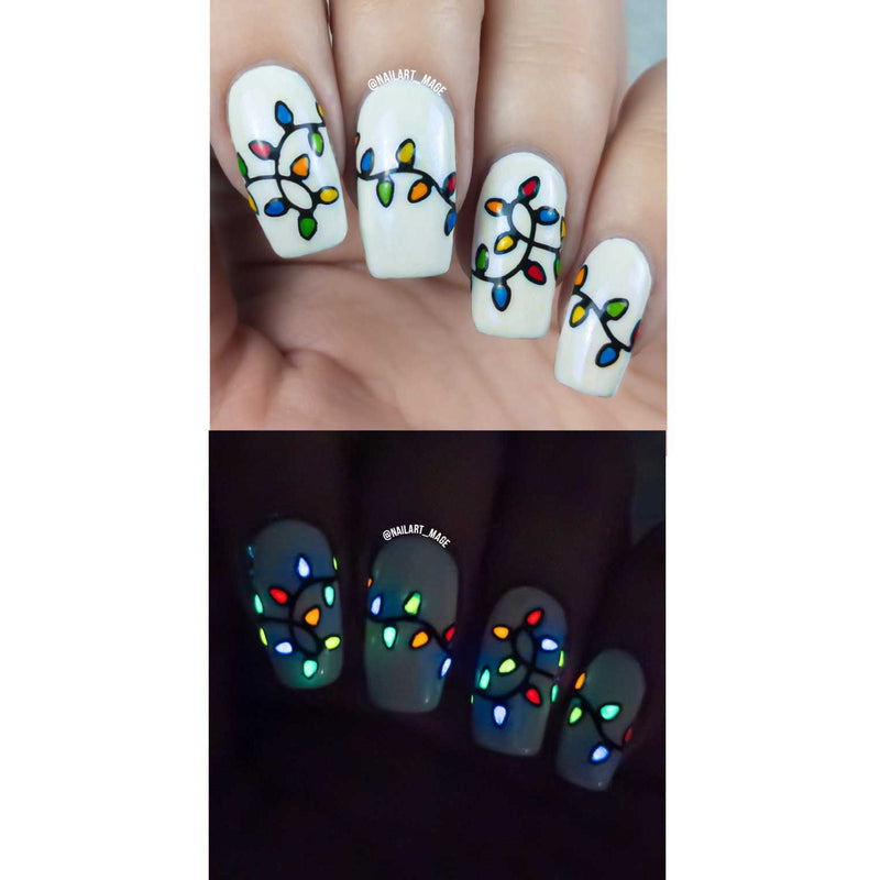 UberChic Beauty Holiday Spirit, (Christmas-01) Stamping Plate Black